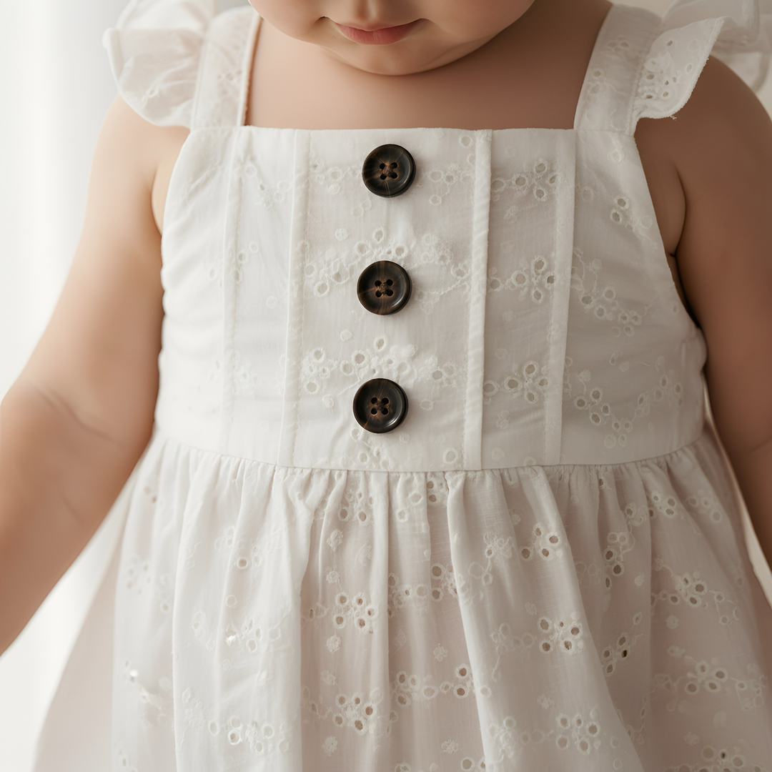 Baby Girls Freya Playsuit - White
