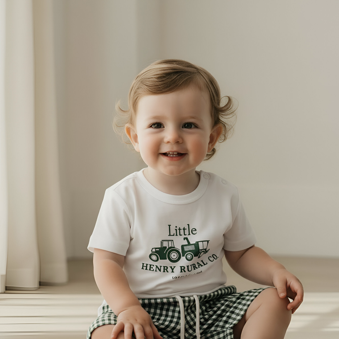 Baby Boys Tractor Tee - Green 26