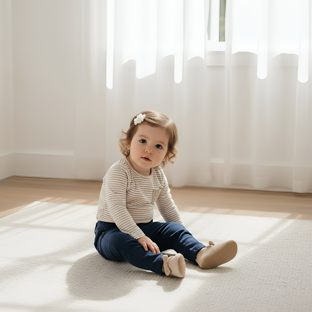 Baby Girls Jeggings -  Navy