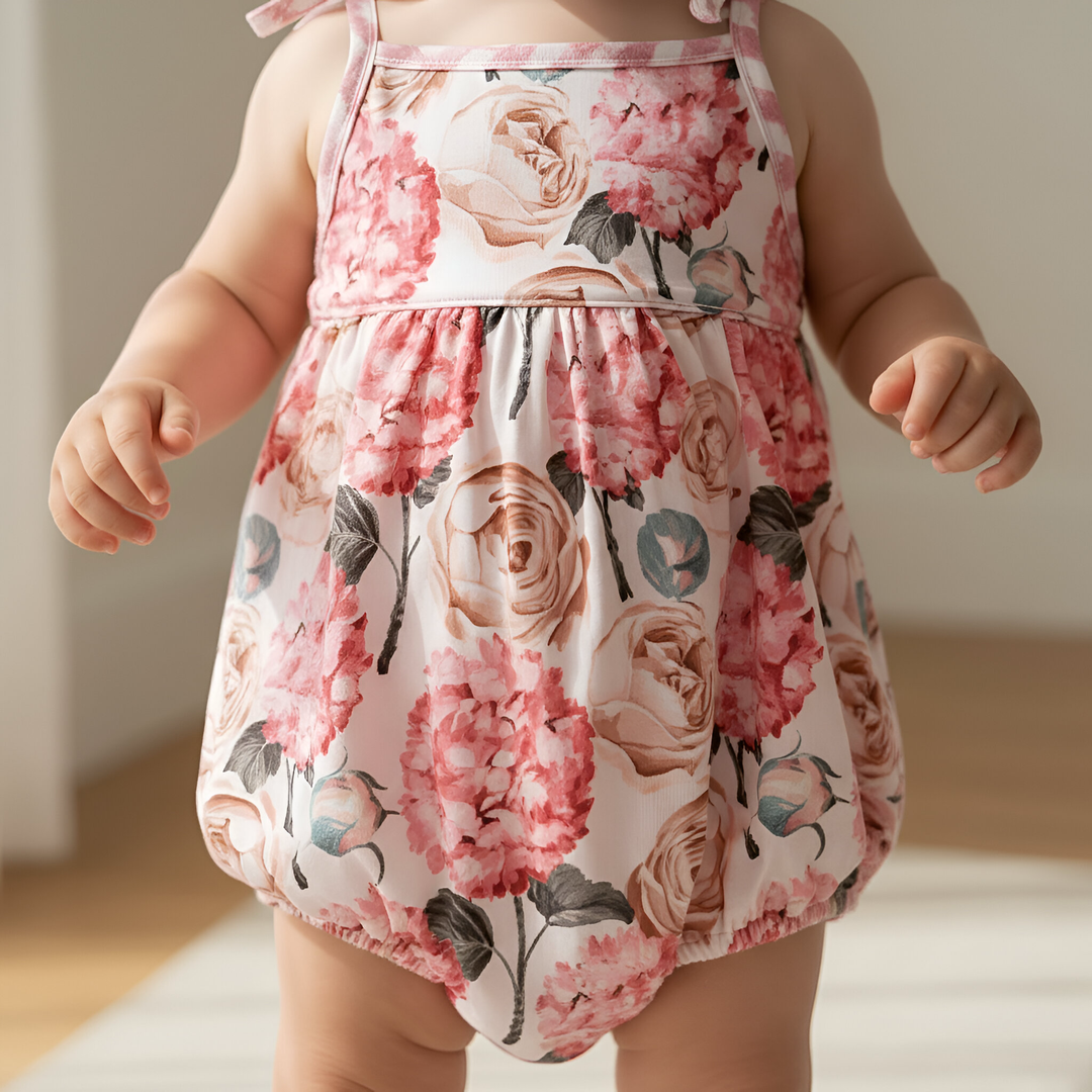 Baby Girls Elsie Playsuit - Pink Blossom
