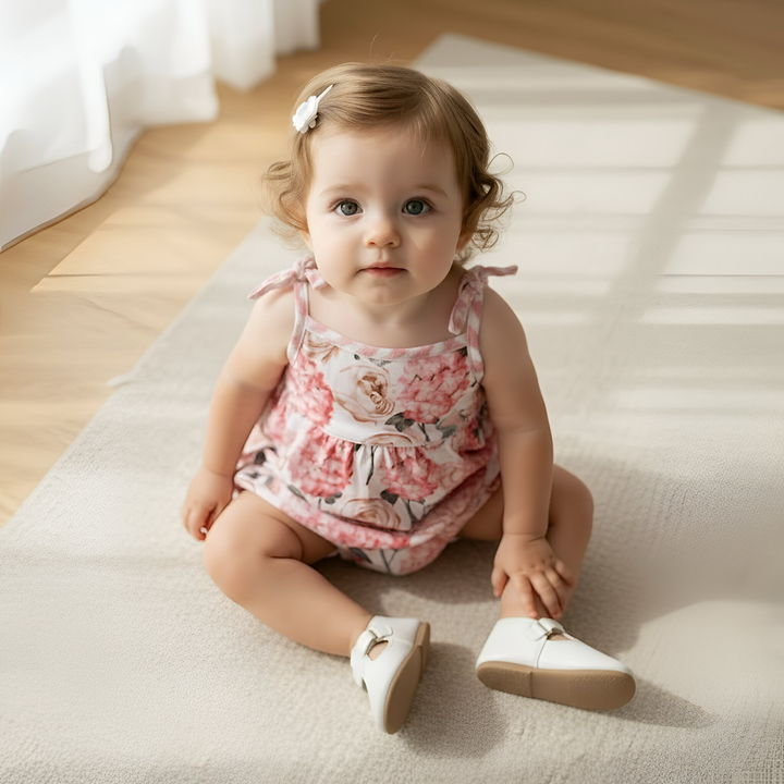 Baby Girls Elsie Playsuit - Pink Blossom