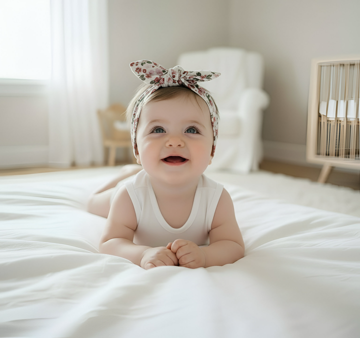 Girls Headband - Pink Petite Floral
