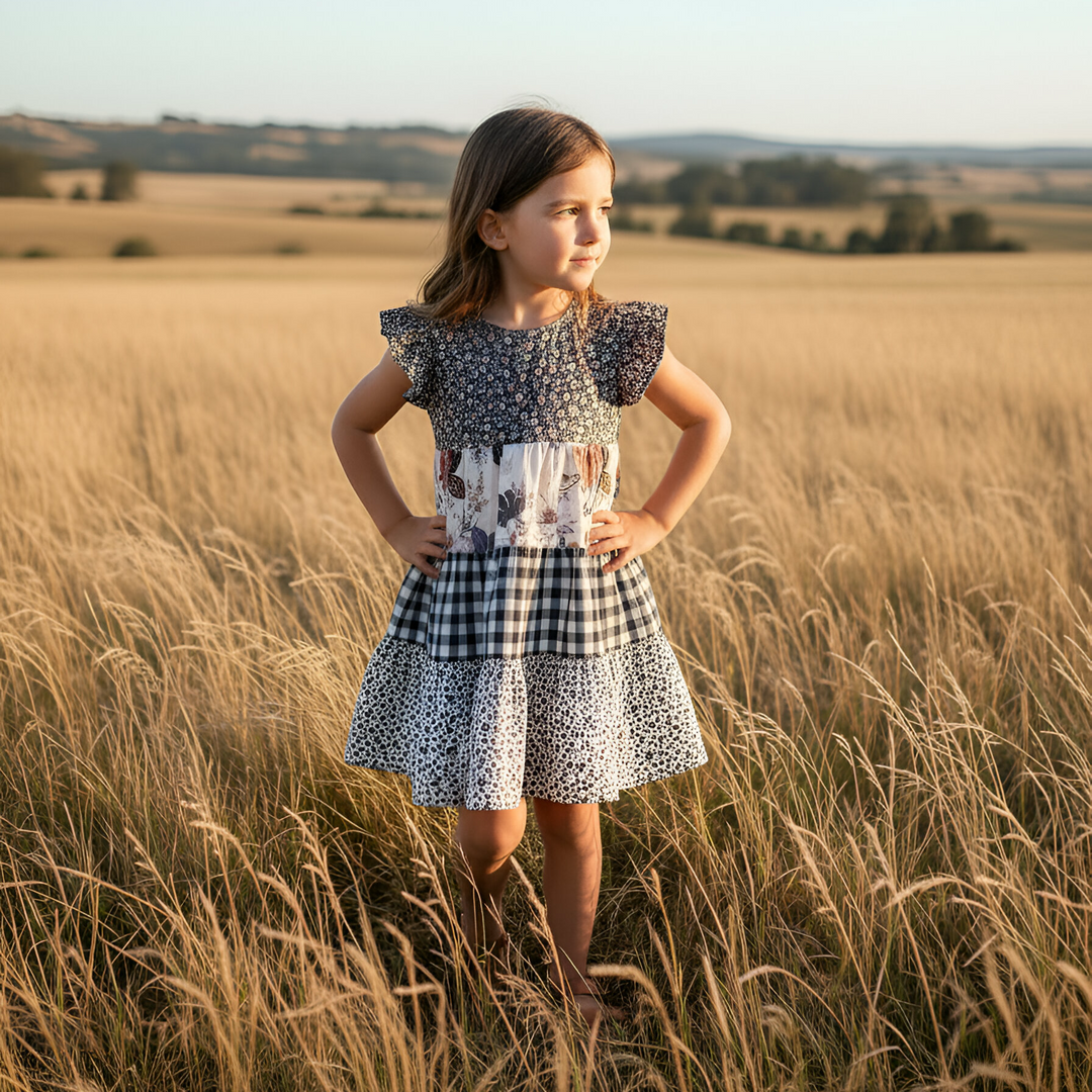 Girls Ivy Dress -  Meadow Floral