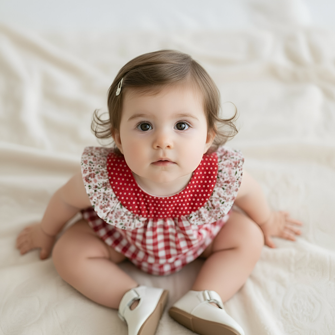 Baby Girls Neve Playsuit - Pink Petite Floral