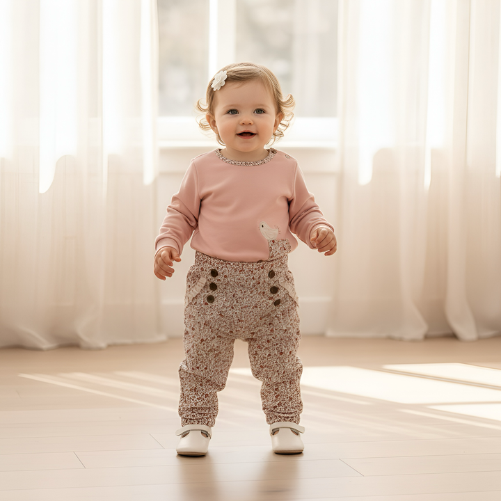 Baby Girls Harem Pants - Lovely Floral