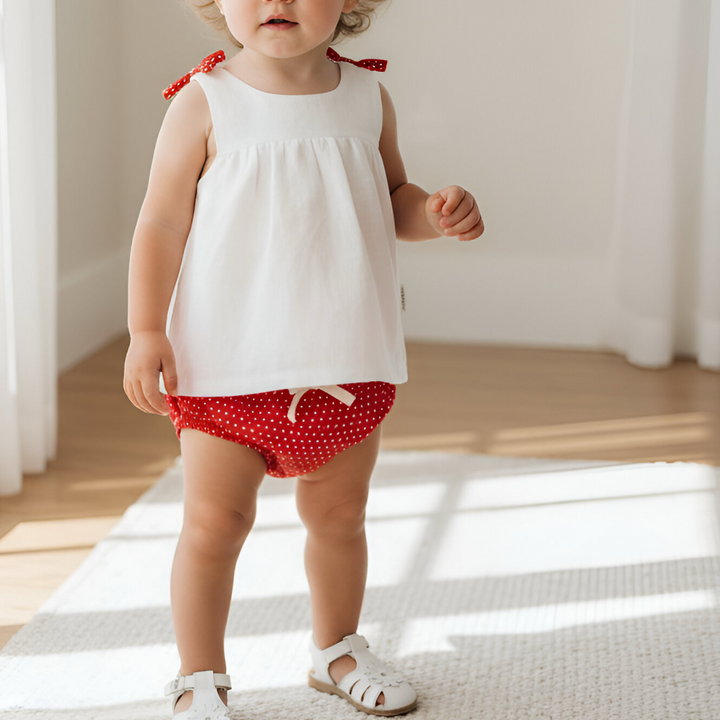 Baby Girls Amelia Top - White