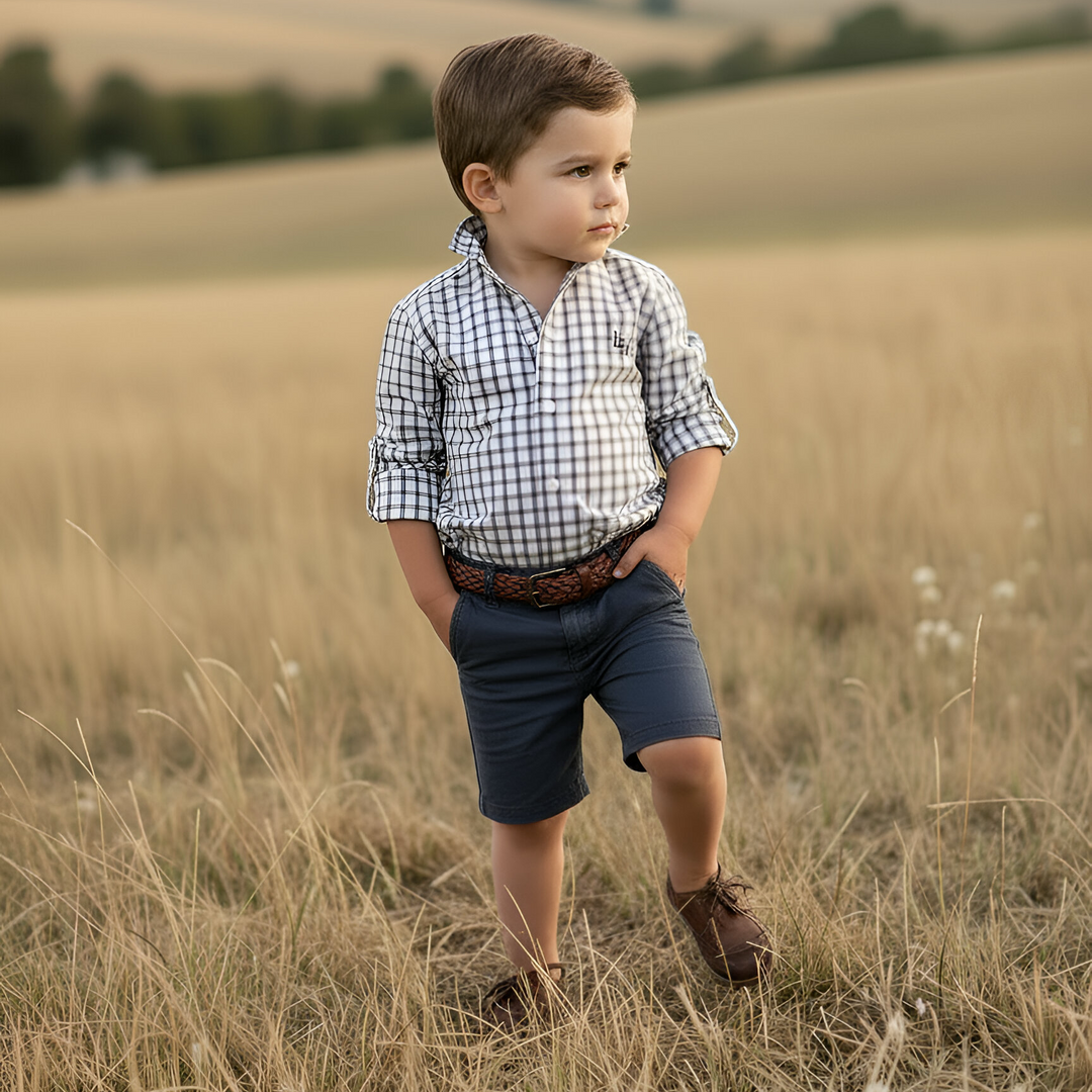 Boys Chino Shorts - Navy