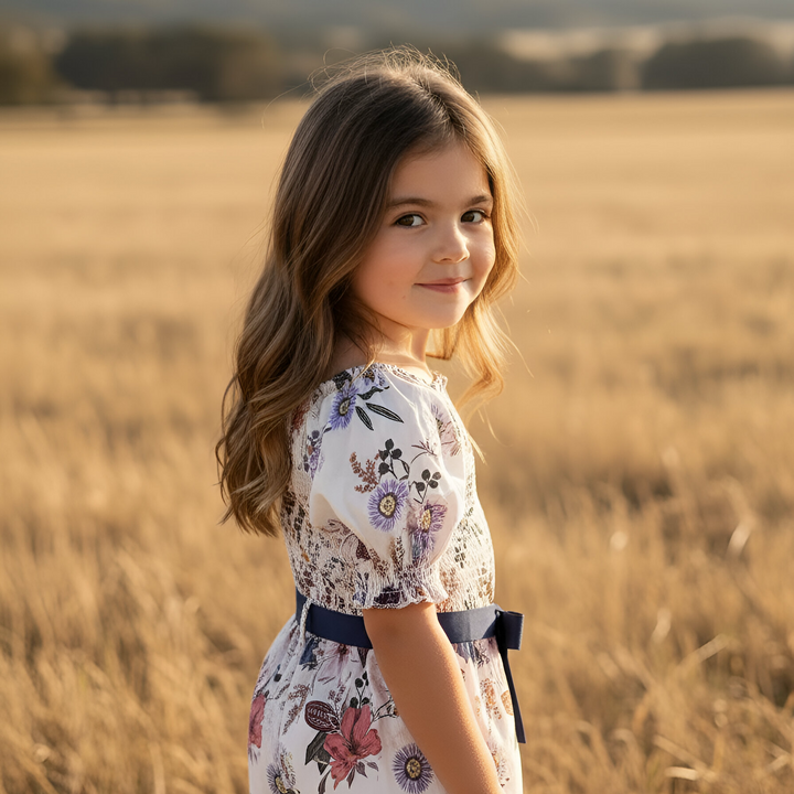 Girls Tilly Playsuit - Native Floral