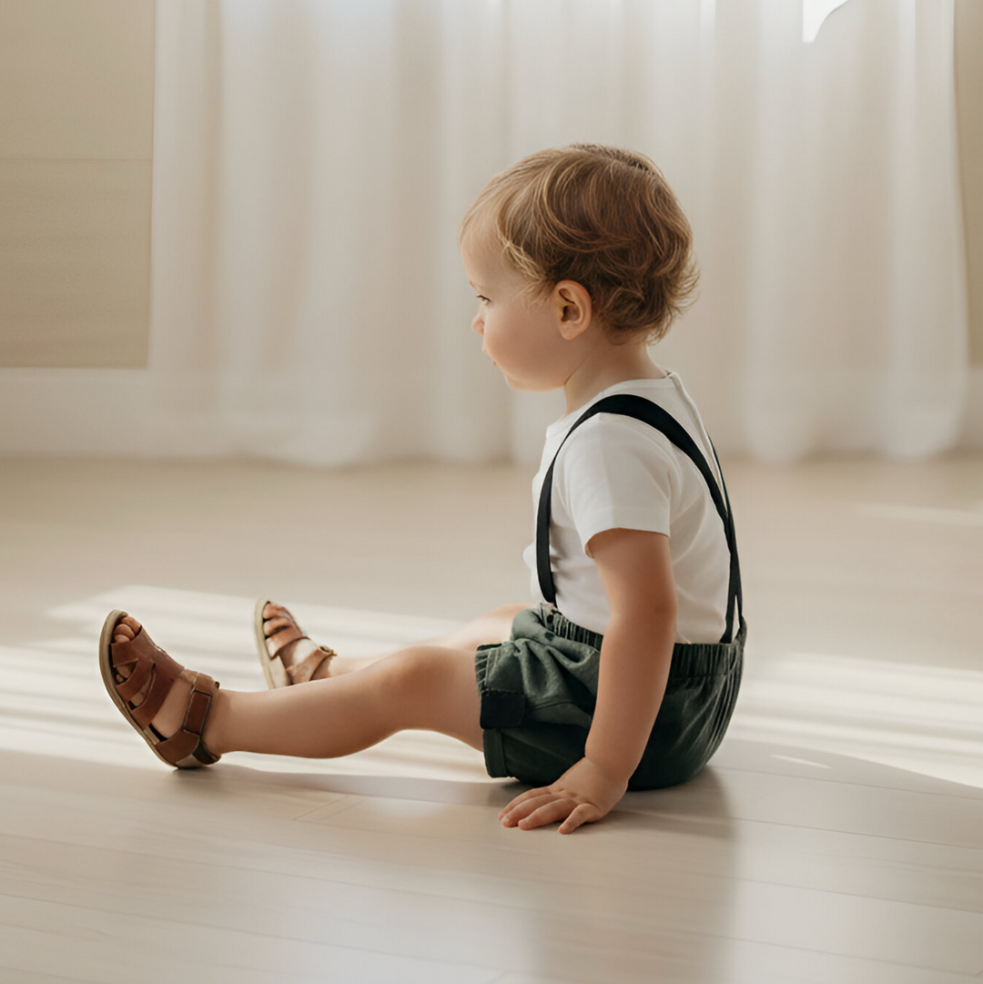 Baby Boys Digby - Green Linen 26