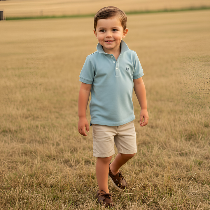 Boys Polo Shirt - Blue 26
