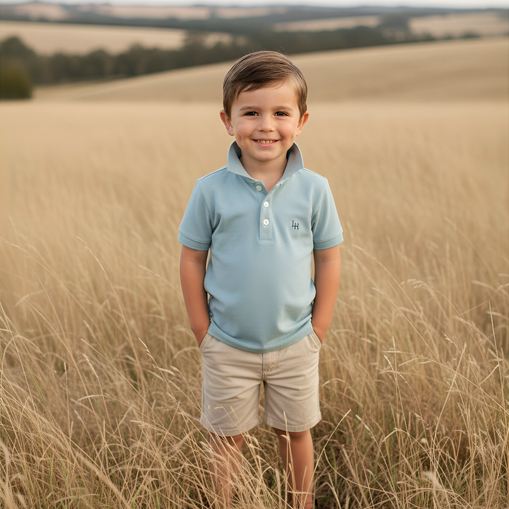 Boys Polo Shirt - Blue 26