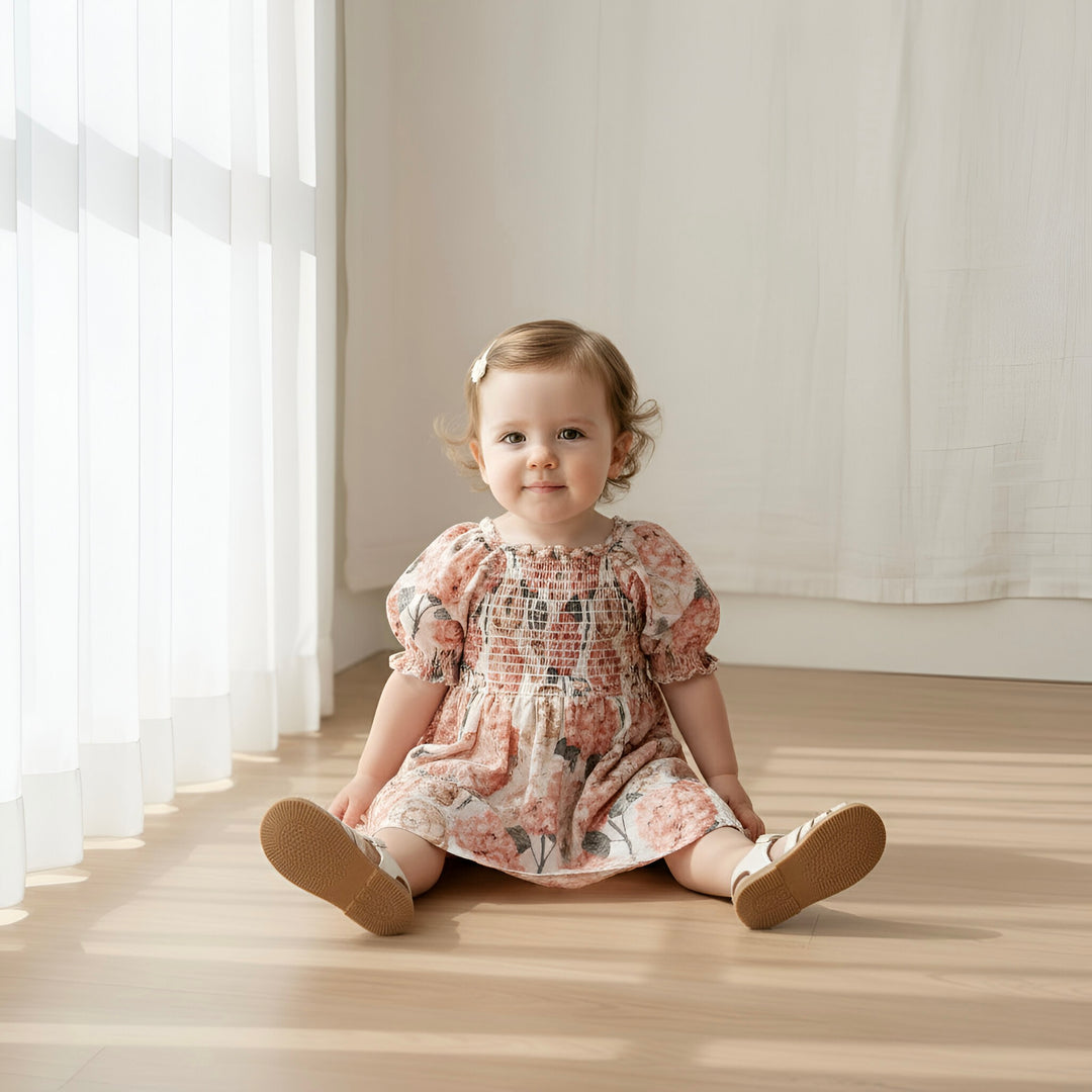 Baby Girls Daisy Dress -  Pink Blossom