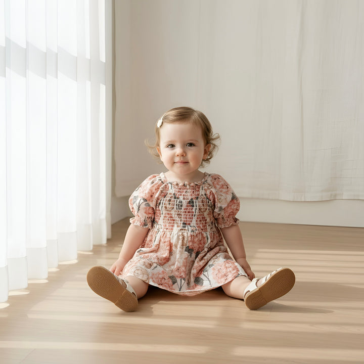 Baby Girls Daisy Dress -  Pink Blossom