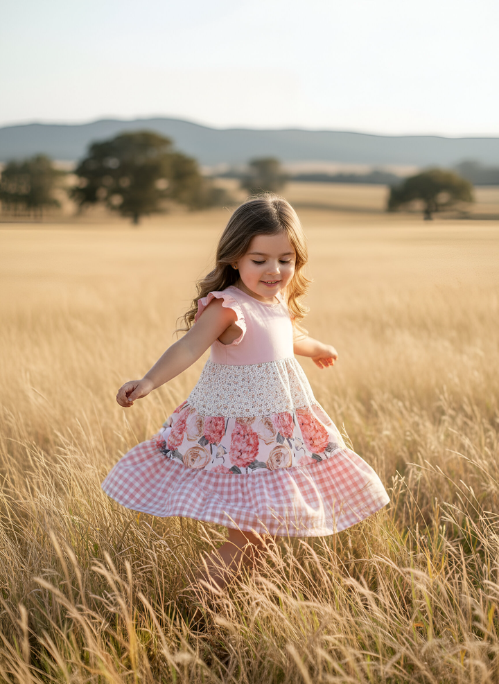Girls Ivy Dress - Pretty Blossom
