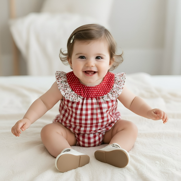 Baby Girls Neve Playsuit - Pink Petite Floral