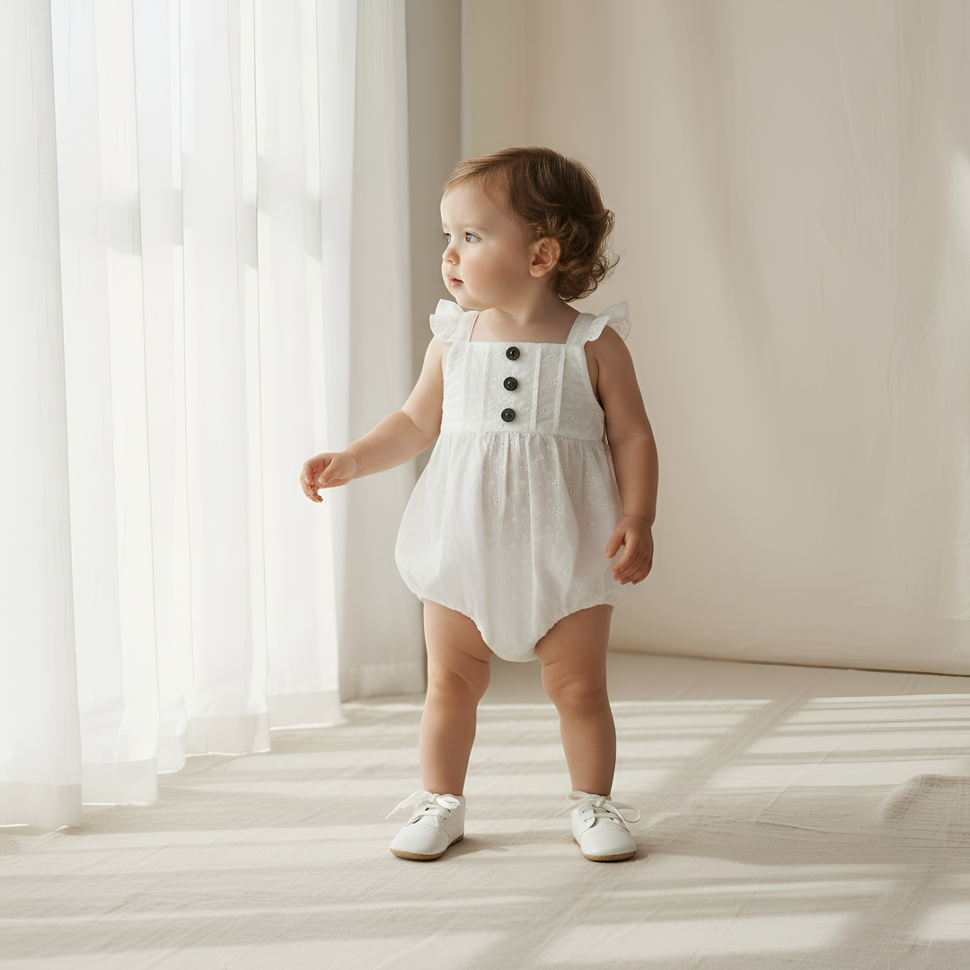 Baby Girls Freya Playsuit - White