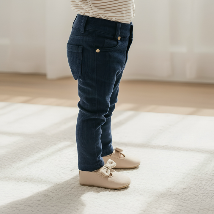Baby Girls Jeggings -  Navy