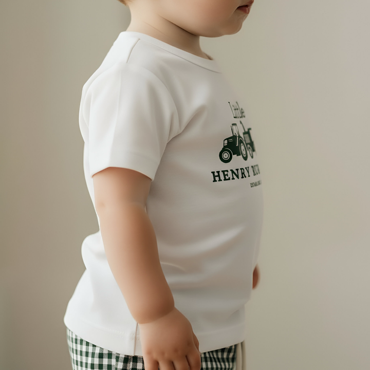 Baby Boys Tractor Tee - Green 26