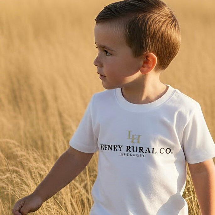 Boys Henry Rural Co Tee - White