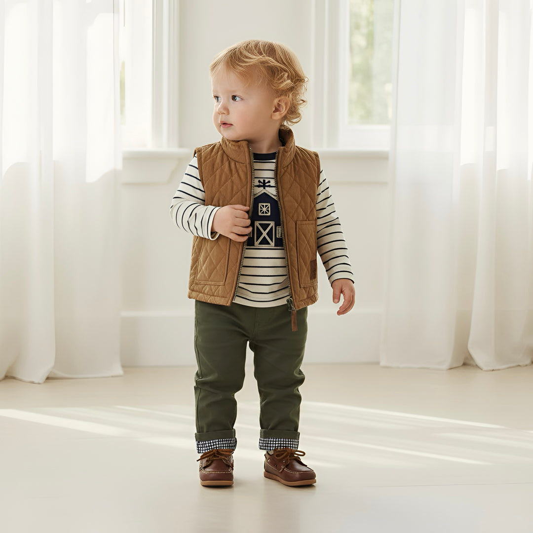 Baby Boys Chino Pant - Dark Olive