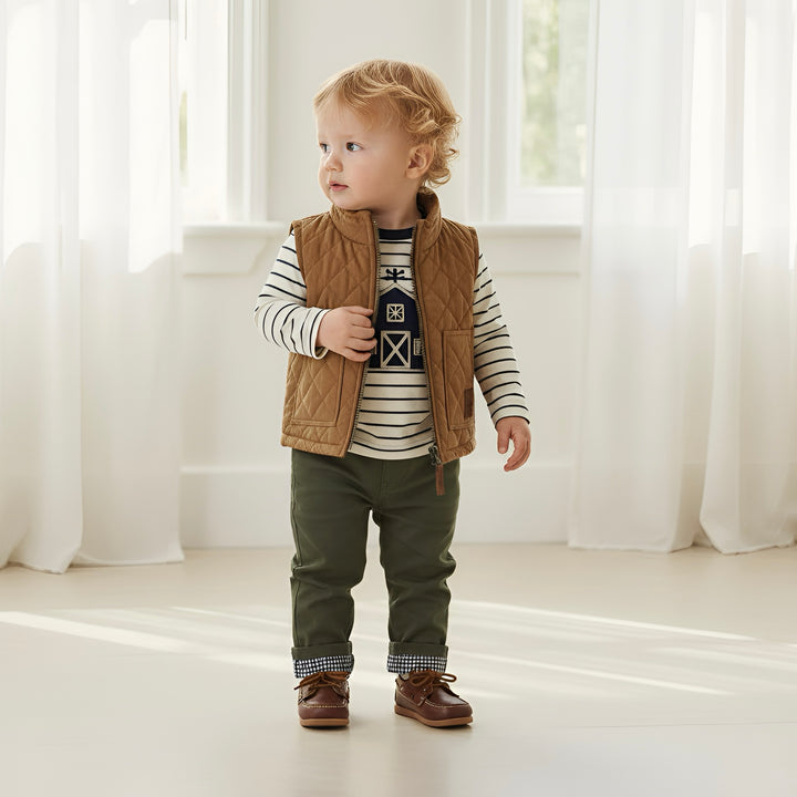 Baby Boys Chino Pant - Dark Olive