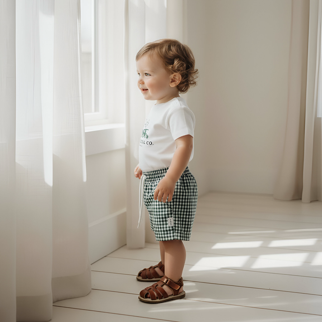 Baby Boys Tractor Tee - Green 26