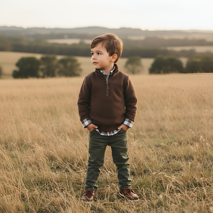Boys Chino Pant - Dark Olive