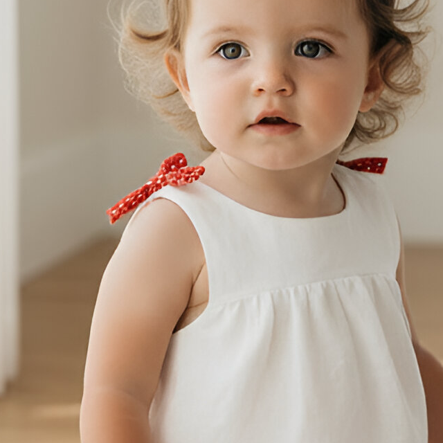 Baby Girls Amelia Top - White