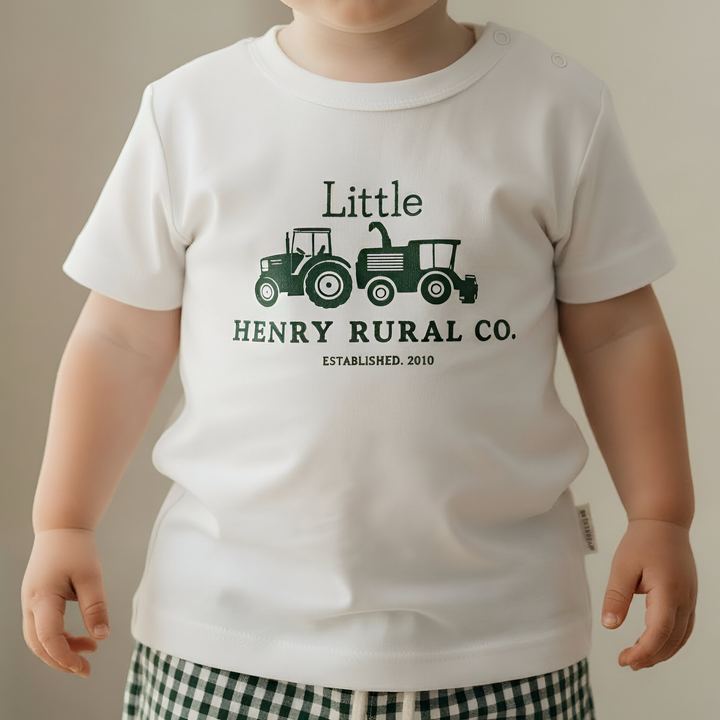 Baby Boys Tractor Tee - Green 26