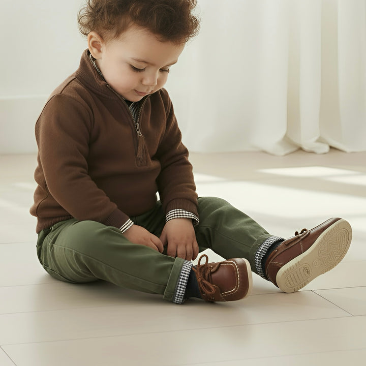 Baby Boys Harry Jumper - Dark Chestnut