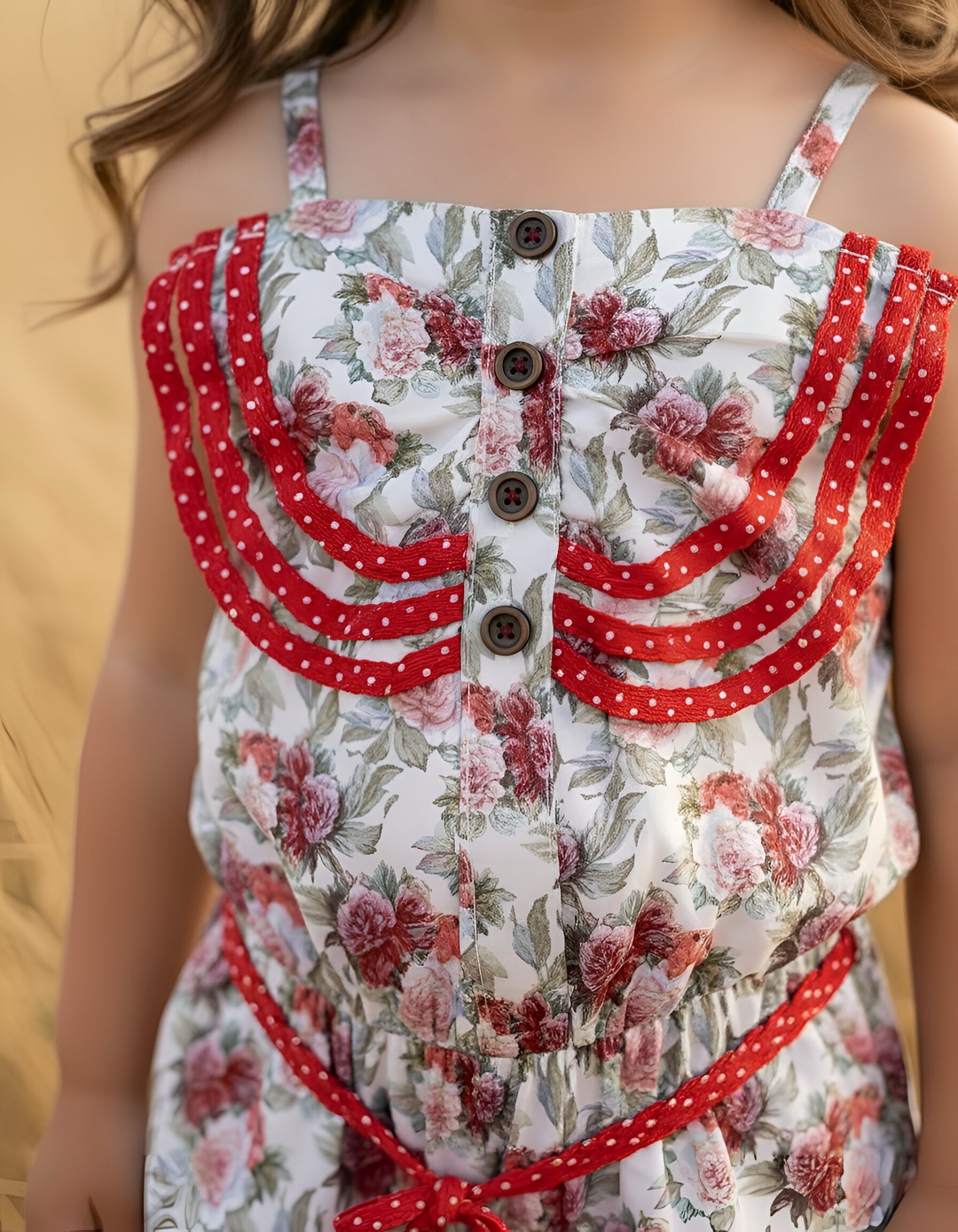 Girls Miranda Playsuit - Festive Florals