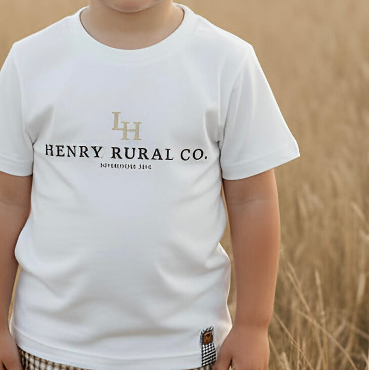 Boys Henry Rural Co Tee - White