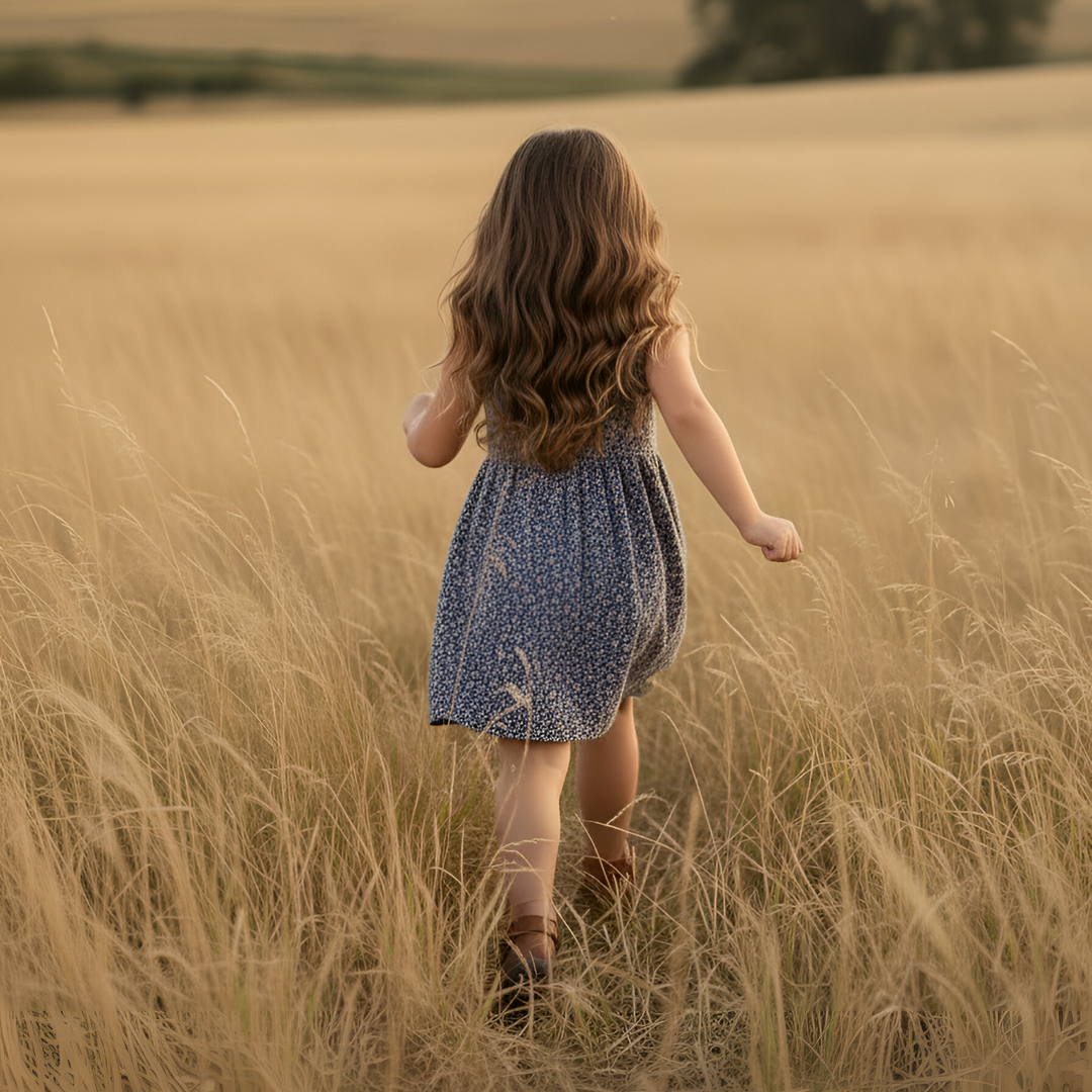 Girls Alice Dress - Vintage Posy