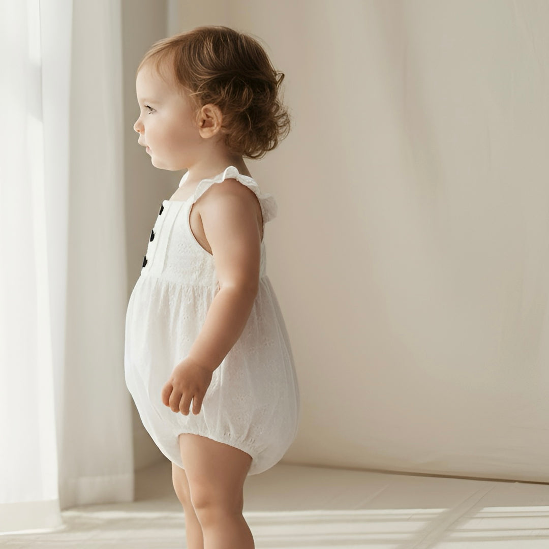 Baby Girls Freya Playsuit - White