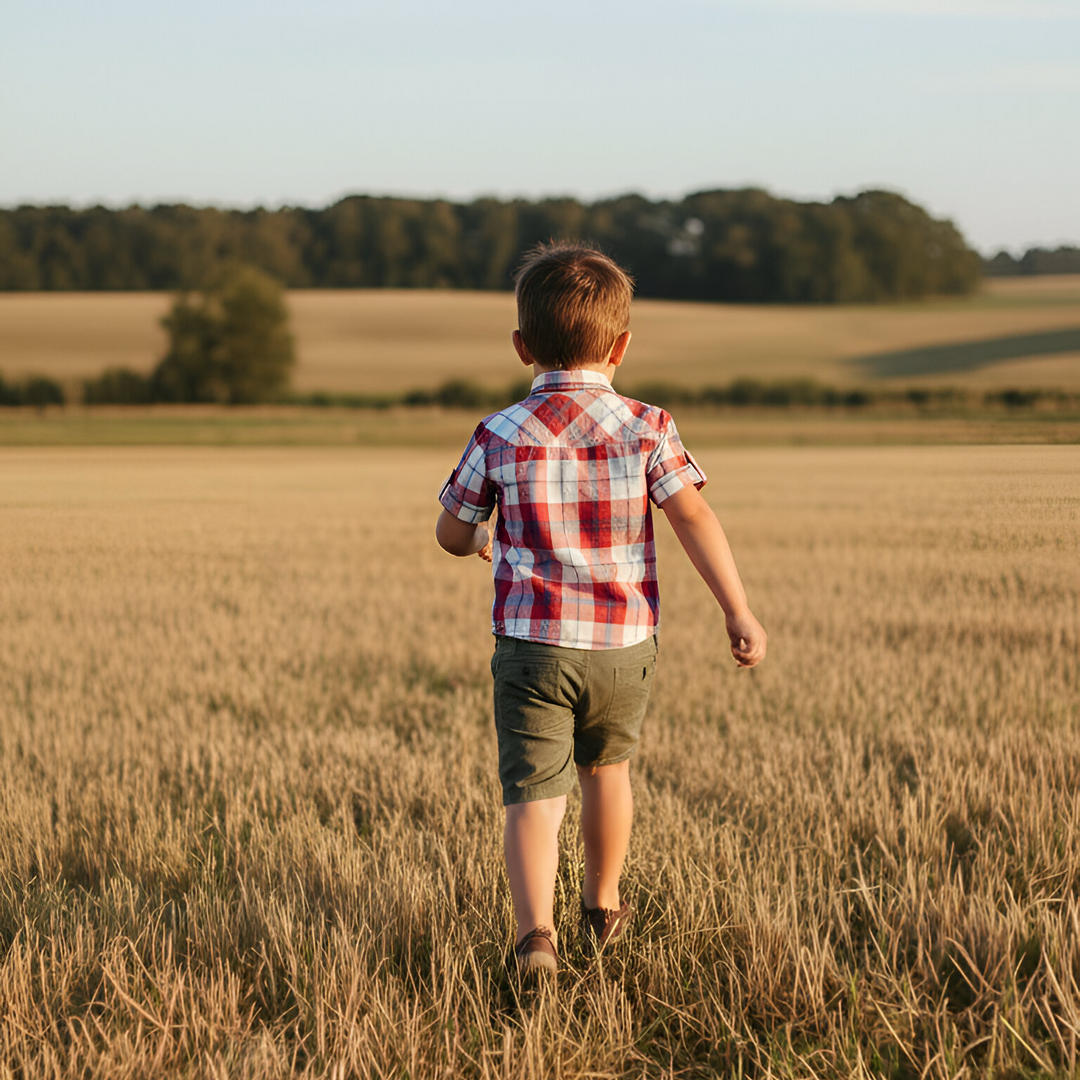 Boys Sonny Shorts - Green Linen