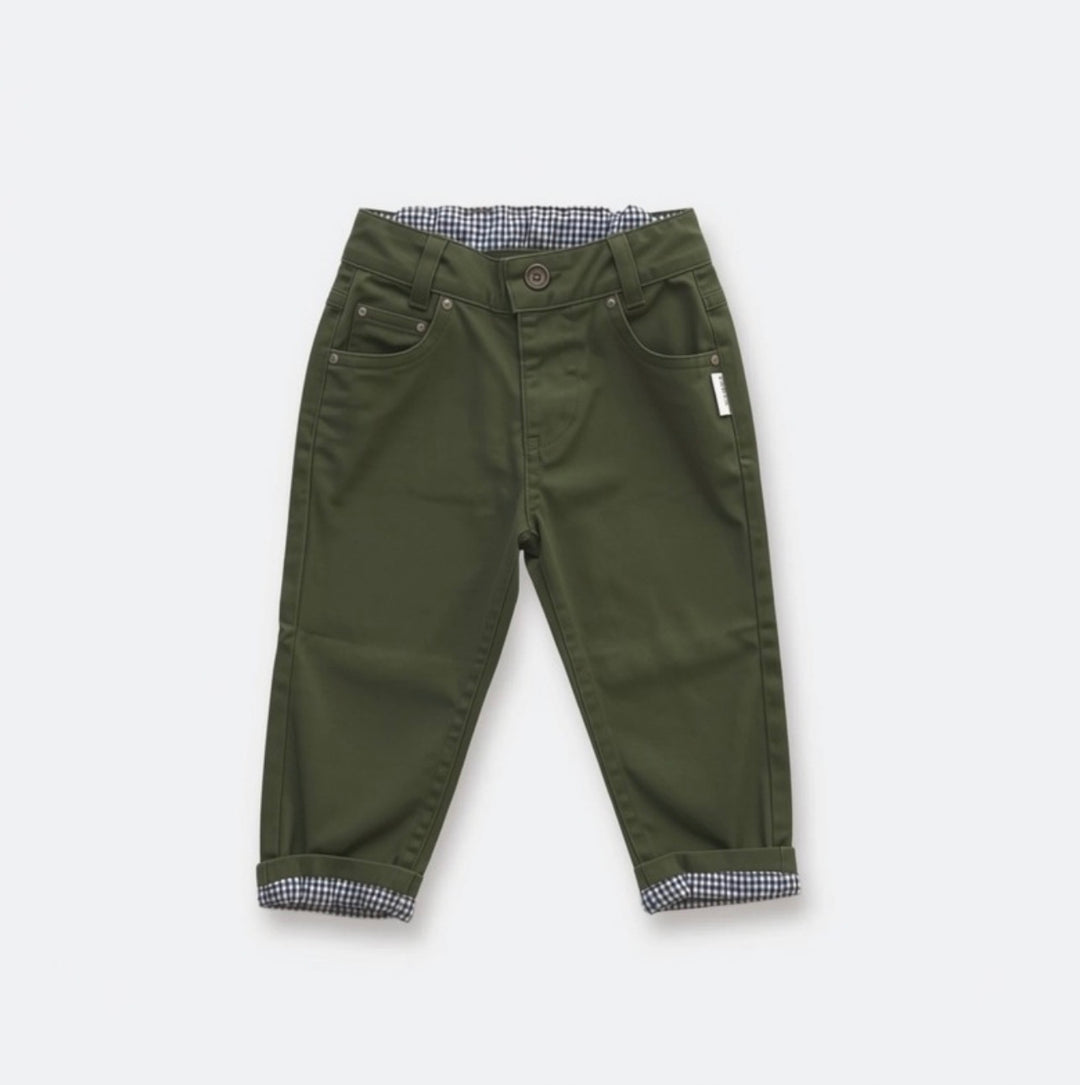 Baby Boys Chino Pant - Dark Olive