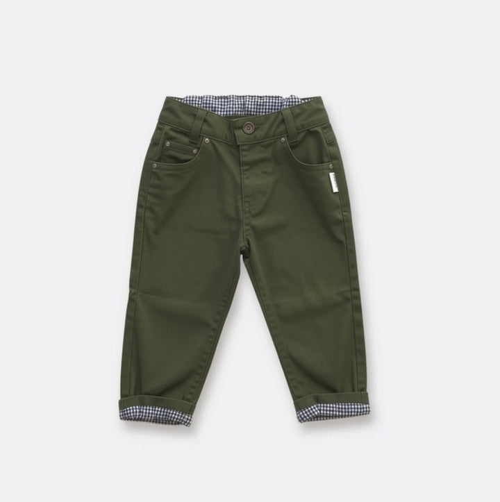 Baby Boys Chino Pant - Dark Olive