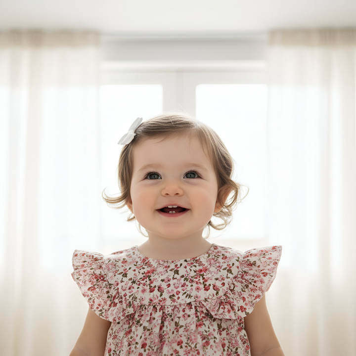 Baby Girls Tasmin Top - Pink Petite Floral