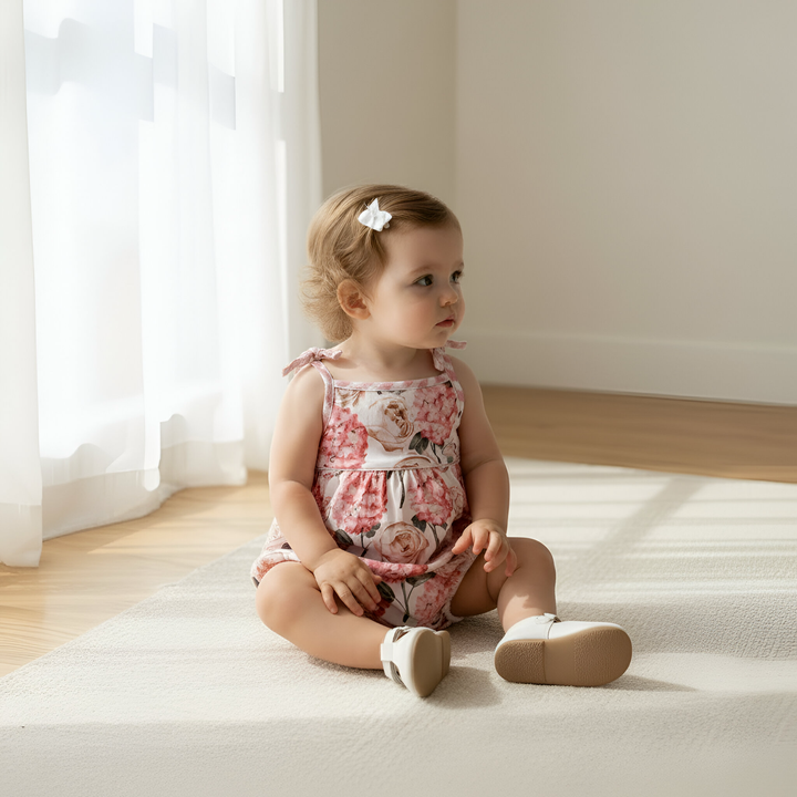 Baby Girls Elsie Playsuit - Pink Blossom