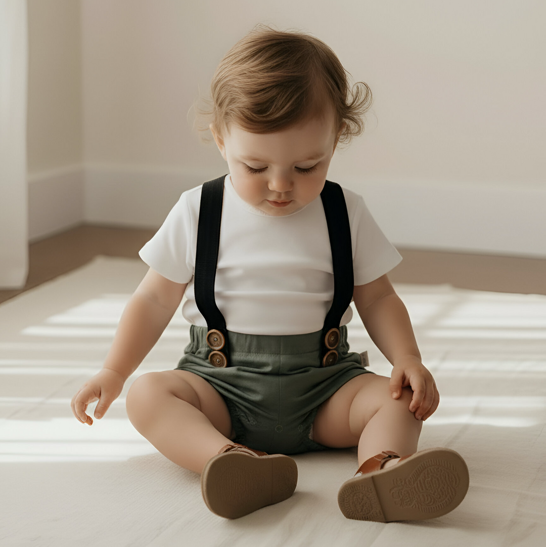 Baby Boys Digby - Green Linen 26