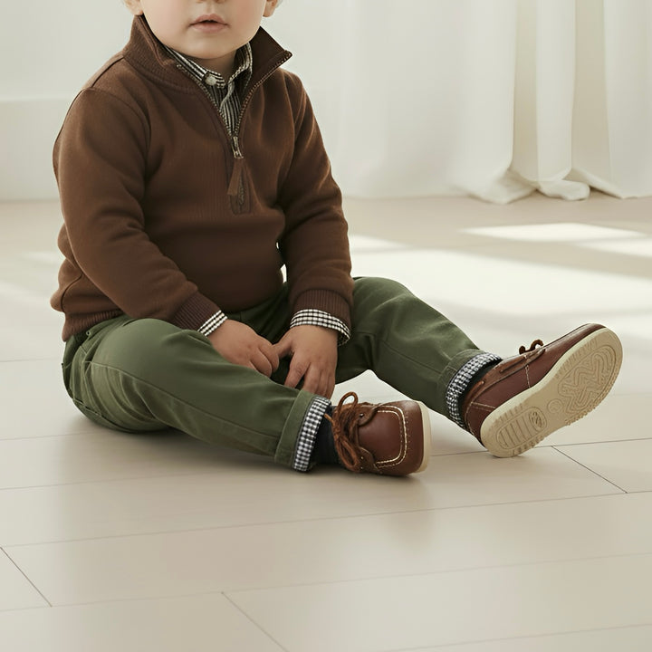 Baby Boys Chino Pant - Dark Olive