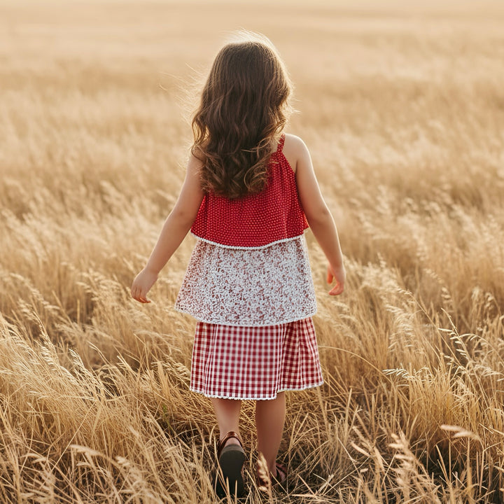 Girls Sadie Dress -  Festive Floral