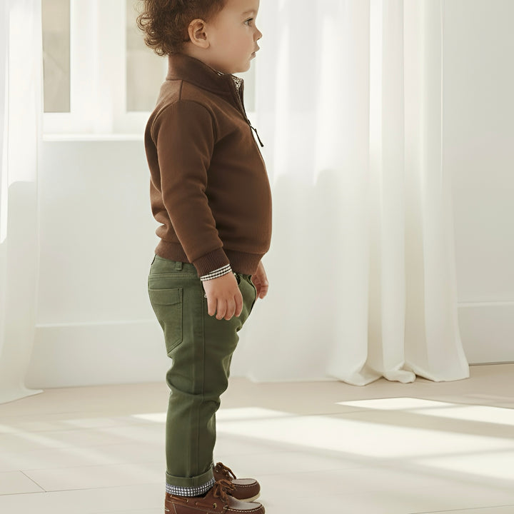 Baby Boys Harry Jumper - Dark Chestnut