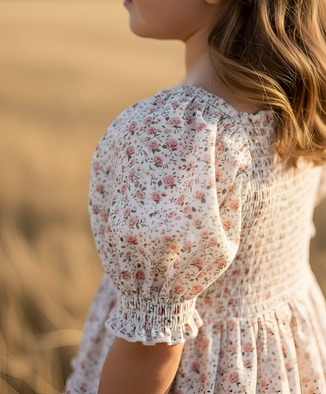 Girls Daisy Dress -  Pink Floral