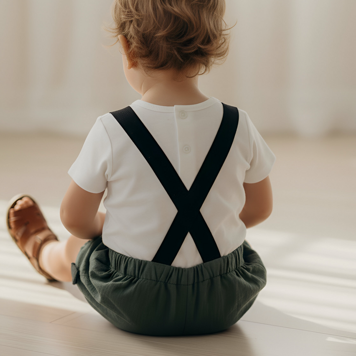 Baby Boys Digby - Green Linen 26