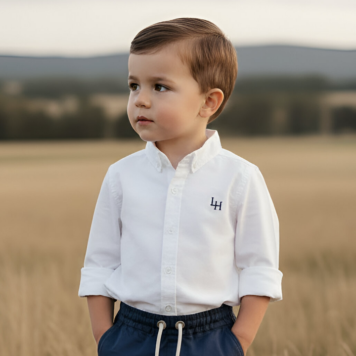 Boys Oxford Dress Shirt -  White