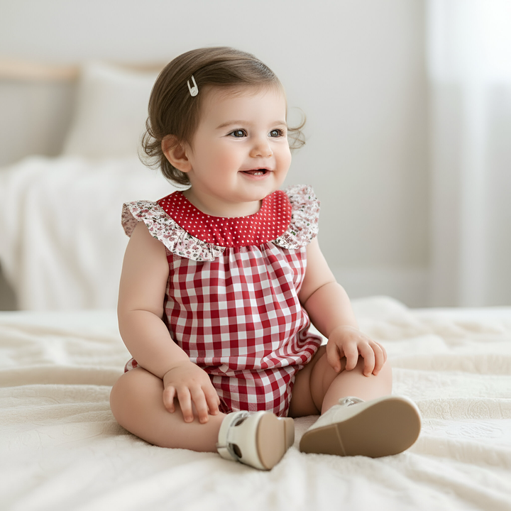 Baby Girls Neve Playsuit - Pink Petite Floral