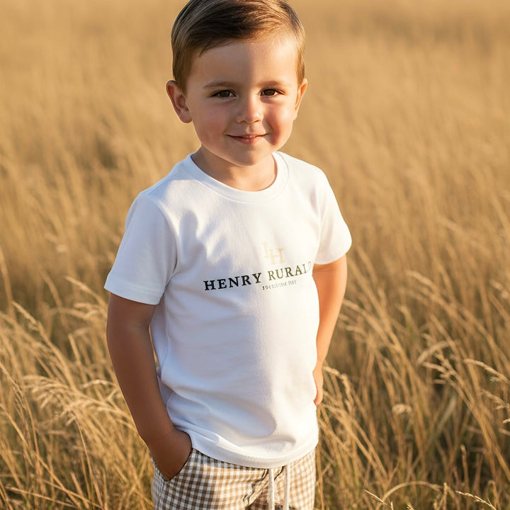 Boys Henry Rural Co Tee - White