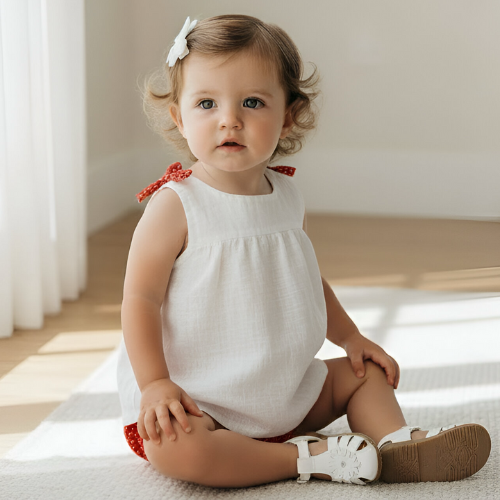 Baby Girls Amelia Top - White