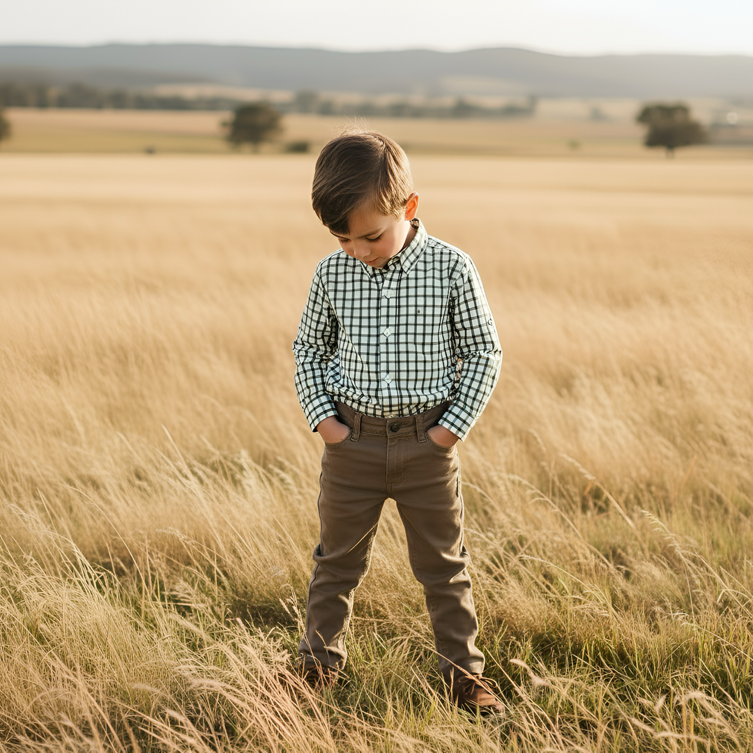 Boys Chino Pant - Deep Taupe